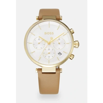 Abbildung von BOSS Majesty Sport Chronograph brown/silvercoloured/white, Damen, Größe: One Size, Brown/silver coloured/white