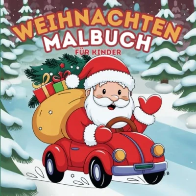 Abbildung von Weihnachten Malbuch für Kinder: Weihnachtsmalbuch Mädchen und Jungen im Alter ab 4 Jahren (Weihnachtszauber magische Momente) 55 Weihnachtsmotive zum ausmalen