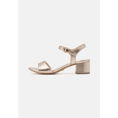 Abbildung von Tamaris Riemensandalette, Damen, Größe: 36, Light gold Schuhe
