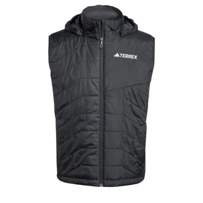 Abbildung von adidas Sportswear Hooded Weste, Herren, Größe: Small, Black