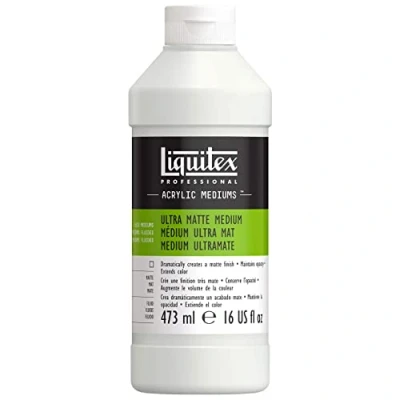 Abbildung von Liquitex 5616 Professional Ultra Medium für Acrylfarben,erhält die Opazität streckt Farbe bis auf doppelte Menge, Transparent matt, 473ml Ultra, 473
