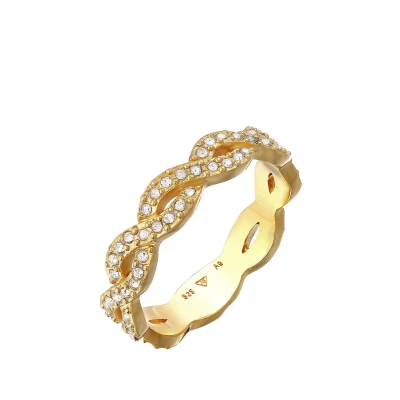 Abbildung von Elli Inifinity Ring goldcoloured, Damen, Größe: 54, Gold coloured
