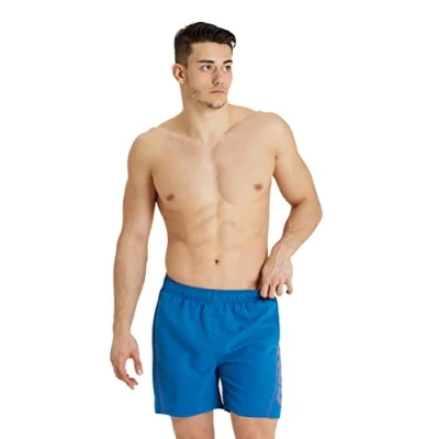 Abbildung von arena Fundamentals Logo Badeshorts Herren für Pool und Meer, Schwimmshorts aus Weichem Schnelltrocknendem Material, Badehose mit Netz Innenslip
