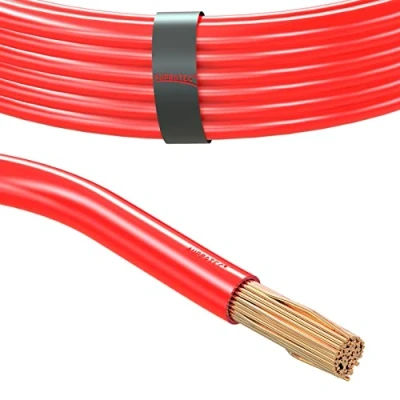 Abbildung von AUPROTEC 1m Fahrzeugleitung 25,0 mm² Fly Batteriekabel Stromkabel Massekabel, Farbe rot