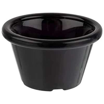 Abbildung von APS 40762 Dipschälchen, 12er Set, Kunststoff, Ø 6 cm, Höhe 3,5 schwarz