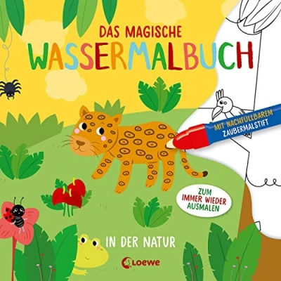 Abbildung von Das magische Wassermalbuch In der Natur: Male die tollen Motive mit dem enthaltenen Zaubermalstift immer wieder aus