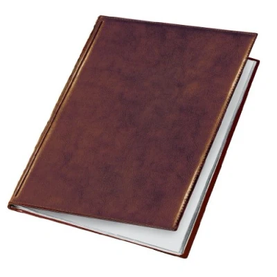 Abbildung von VELOFLEX 4402760 Sichtbuch „de Luxe“ Exquisit, DIN A4, Präsentationsmappe, Sichtmappe, Speisekartenmappe, braun