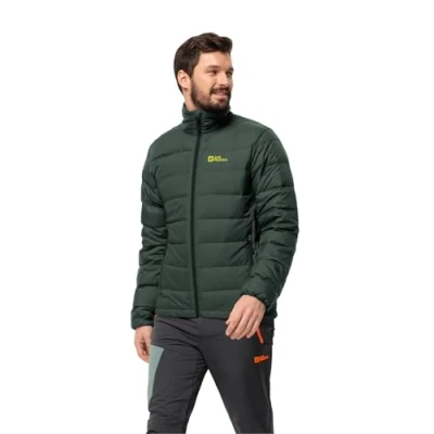 Abbildung von Jack Wolfskin Ather Daunenjacke Black olive firefly, Herren, Größe: XXL, firefly