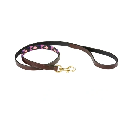 Abbildung von WB Hundeleine Polo Leder Cowdray Brown/Violett/Violett M