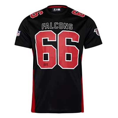 Abbildung von New Era Atlanta Falcons NFL Established Number Mesh Tee Black T Shirt L