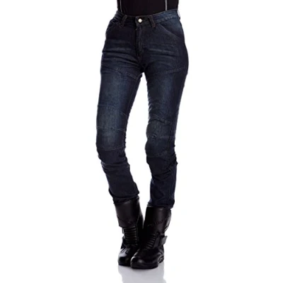 Abbildung von roleff Motorradhose »Aramid Damen Motorradjeans«, mit Knie und Hüftpolsterung