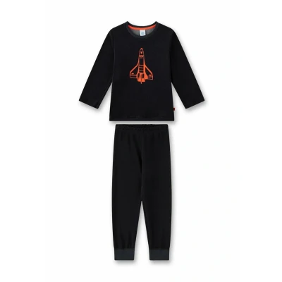 Abbildung von Sanetta Spaceshuttle Pyjama für Kinder, Größe: 98, Black