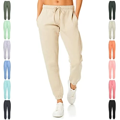 Abbildung von Light &amp; Shade Damen Soft Touch Loungewear Jogginghose Jogger, Sand, L