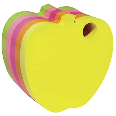 Abbildung von DONAU 7563001PL 99 Haftnotizen, Apfel, Würfel, 1x400 Blätter, Neon