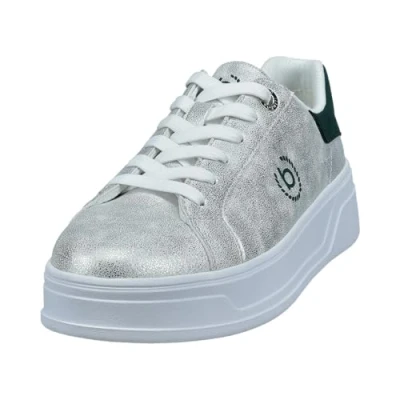 Abbildung von bugatti Sneaker low, Damen, Größe: 38, Silver/dark green Schuhe