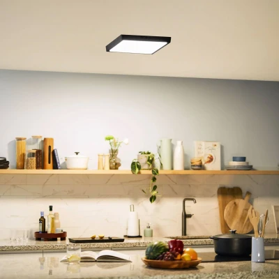 Abbildung von PHILIPS LED Einbauspot Slim Surface, 20W, warmweißes Licht (2700K), quadratisch, Schwarz