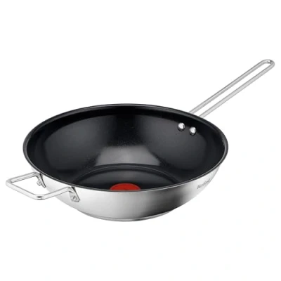 Abbildung von Tefal Wok »Nordica«, Edelstahl, (1 tlg.), Thermo Signal Technologie, minimalistisches Design, robuster Griff
