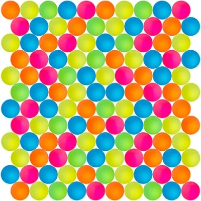 Abbildung von THE TWIDDLERS 120 Mini Neon Gummibälle Hüpfbälle für Jungen &amp; Mädchen, 25mm Mitgebsel Kindergeburtstag, Mitbringsel, Gastgeschenke, Partytüten, Piñata