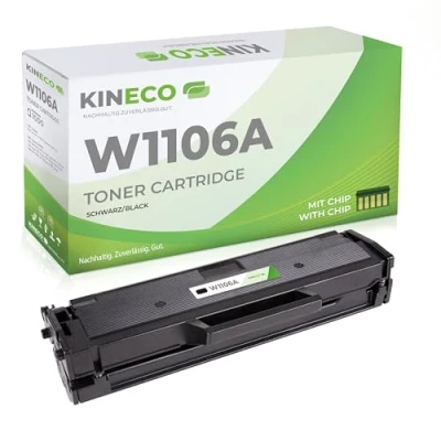 Abbildung von Kineco Toner mit CHIP kompatibel HP W1106A 106A Laser 107a 107 107w MFP 130 135a 135ag 135w 135wg 137fnw 137fwg 138fnw 138fw 138p 138pn 138pnw