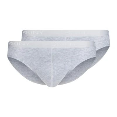 Abbildung von Skiny 2ER PACK Retro Slip, Herren, Größe: Large, Grau