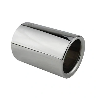 Abbildung von L&amp;P A302 1 Auspuffblende 70mm Edelstahl spiegel poliert Chrom Silber Plug&amp;Play Endrohrblenden Endrohrblende Auspuff Blende Endrohre OEM 18307610636 18307610635 18307610634