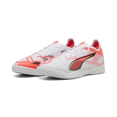 Abbildung von Puma Ultra 5 Match IT Fußballschuh Halle, Herren, Größe: 48.5, White/black/glowing red Schuhe