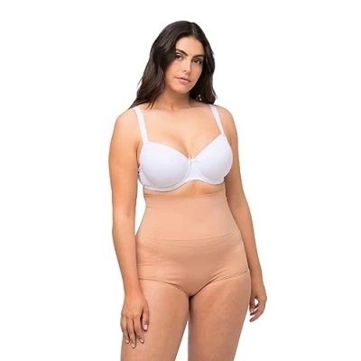 Abbildung von Ulla Popken Damen Shaping Slip Slip, Champagner, 42 44 Große Größen EU