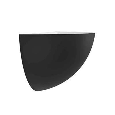 Abbildung von EGLO Wandleuchte innen Tanura, Eck Wandlampe für indirekte Beleuchtung, minimalistische Wandbeleuchtung aus Metall in Schwarz, Wand Lampe Flur und Wohnzimmer, E27 Fassung