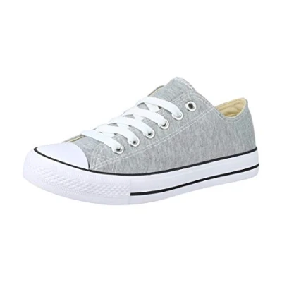 Abbildung von Elara Unisex Sneaker Low top Turnschuh Textil Chunkyrayan CHF Lt.Grey 41