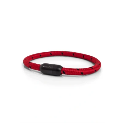 Abbildung von Akitsune Silva Armband, Herren, Größe: 21cm, Red/black