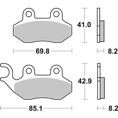 Abbildung von TRW Organic Allround MCB684 Bremsbelagsatz