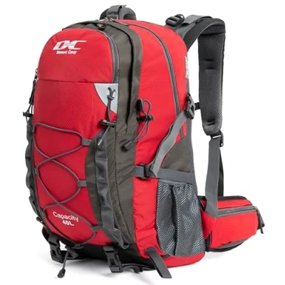 Abbildung von DCmount Wanderrucksack 40l Damen Herren Rucksack Wasserdicht Reiserucksack mit Regenschutz
