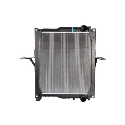 Abbildung von NRF 53343 Kühler, Motorkühlung Aluminium 620 568 48 mit Rahmen Kühlrippen gelötet