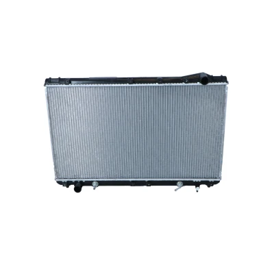 Abbildung von NRF 50344 Kühler, Motorkühlung Aluminium 714 421 27 mit Anbauteilen Kühlrippen gelötet