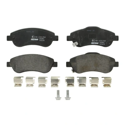 Abbildung von TEXTAR 2463801 Bremsbelagsatz mit akustischer Verschleißwarnung Bremssattelschrauben Zubehör HONDA: CR V 4, 3