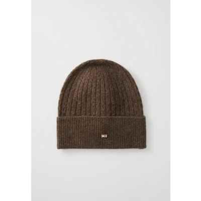 Abbildung von Tommy Hilfiger Cable FLAG Beanie Mütze, Damen, Größe: One Size, Legacy brown melange