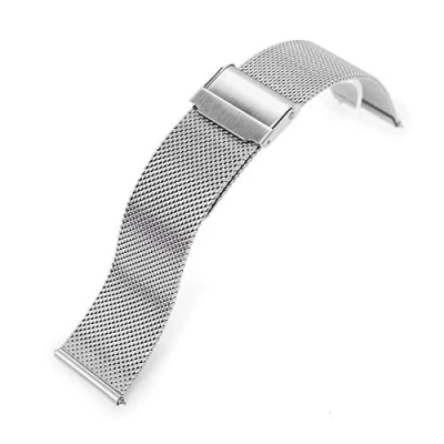 Abbildung von 20mm Quick Release Classic Superfine Mesh Milanese Watch Band Brushed