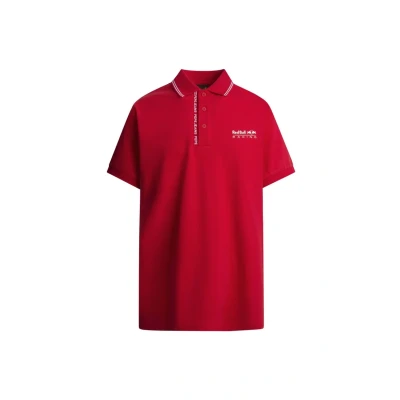 Abbildung von red Bull Racing x Pepe Jeans Tipped LOGO Poloshirt, Herren, Größe: Large, Mars