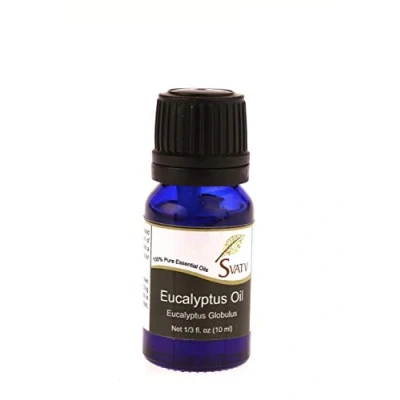 Abbildung von SVATV Ätherisches Eukalyptusöl, Aromatherapieöle in therapeutischer Qualität, Duftöl für Diffusor, Yoga, Massage und Heimwerker Körperpflege, 10 ml