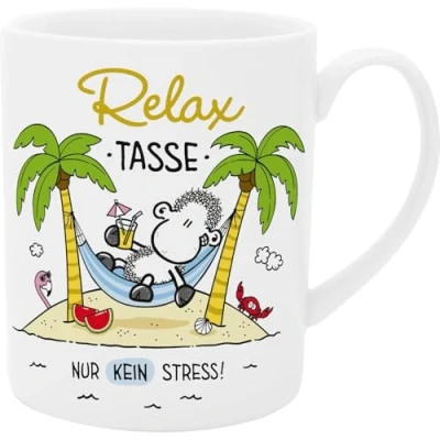 Abbildung von Sheepworld XL Tasse mit Spruch &quot;Relax&quot; Große aus Porzellan, Jumbo Tasse, 60 cl, Geschenk, Freund, Freundin 74124
