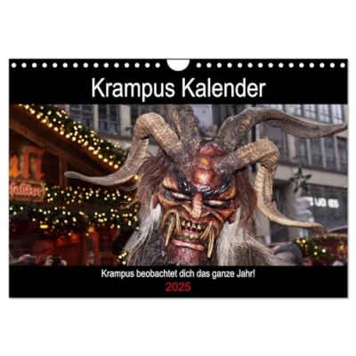 Abbildung von Krampus Kalender 2025 (Wandkalender DIN A4 quer), CALVENDO Monatskalender