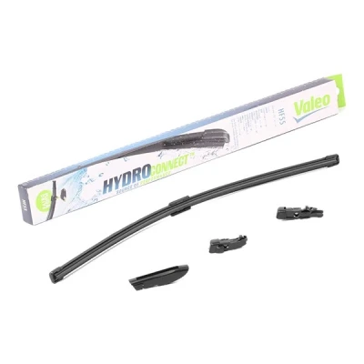 Abbildung von Scheibenwischer Valeo Hydroconnect 578508 550mm vorne Rahmenlos Hakenbefestigung, Top Lock, Stiftbefestigung VOLKSWAGEN: Tiguan I, II