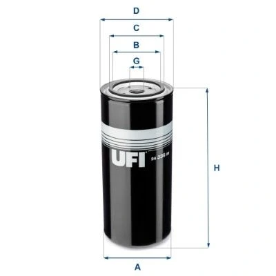 Abbildung von UFI 24.336.00 Kraftstofffilter Filtereinsatz