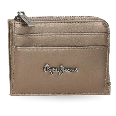 Abbildung von Pepe Jeans Ruby Geldbörse mit Kartenhalter, Beige, 11,5 x 8 1,5 cm, Polyester und PU, 0,14 l von Joumma Bags, Talla única, Kartenhalter