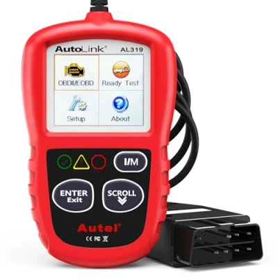 Abbildung von Autel AutoLink AL319 OBD2 Diagnosegerät,EIN klick I/M Bereitschaftstest,Vollständige Funktionen,KFZ Auslesegerät Auto for Alle Fahrzeuge,Deutsch Diagnose Scanner，2024 Aufgerüstet