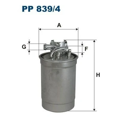 Abbildung von FILTRON PP 839/4 Kraftstofffilter Leitungsfilter 12 AUDI: A4 B7 Avant, B5 A8 D2, VOLKSWAGEN: Passat GP Estate, Estate