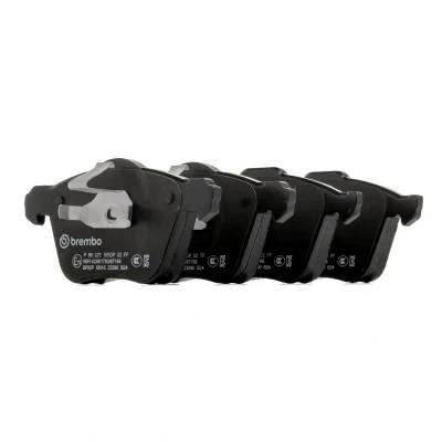 Abbildung von BREMBO P 86 022 Bremsbelagsatz exkl. Verschleißwarnkontakt mit Kolbenclip ohne Zubehör VOLVO: XC90 I, V70 2, S60 I