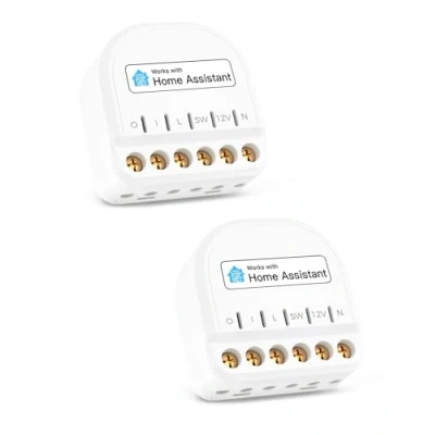 Abbildung von Refoss Smart Relais Schalter mit Strommessung Kompatibel Home Assistant Mini WLAN Lichtschalter Leistungsmessung 1 Gang Kabelloser Garagentoröffner Kein Hub Erforderlich Stück