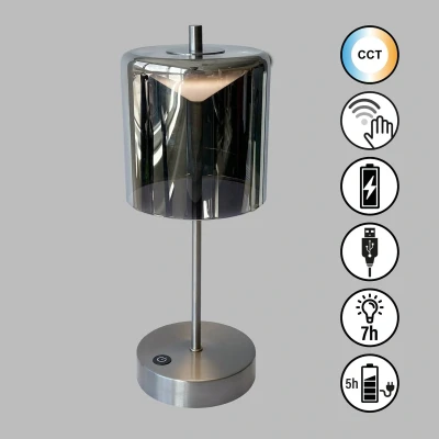 Abbildung von easy! BY FHL LED Tischleuchte »Riva«, 1 flammig, Leuchtmittel Modul fest integriert, LED,MobilesLicht,Akkulampe,Farbtemperatureinstellung,Dimmbar