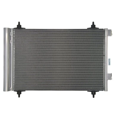 Abbildung von THERMOTEC KTT110158 Klimakondensator mit Trockner 570 CITROËN: C4 Picasso 1, I Hatchback, PEUGEOT: 307 CC, SW, Hatchback